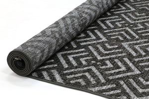 Samba Ash Grey Peaks Indoor Outdoor Rug