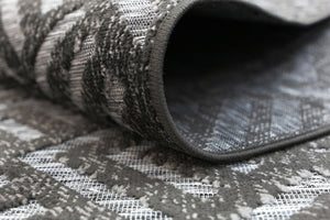 Samba Ash Grey Peaks Indoor Outdoor Rug