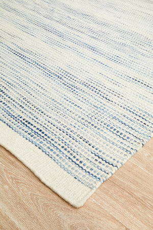 Skandi 310 Blue Flat Weave Rug