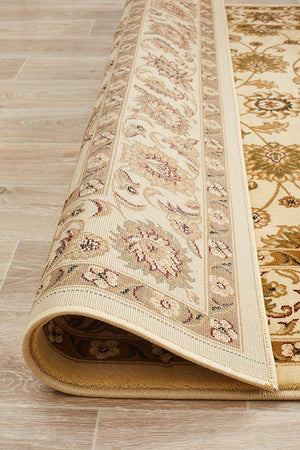 Classic Rug Ivory with Ivory Border - Floorsome