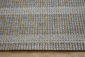 Alfresco Stripes Silver Indoor Outdoor Rug