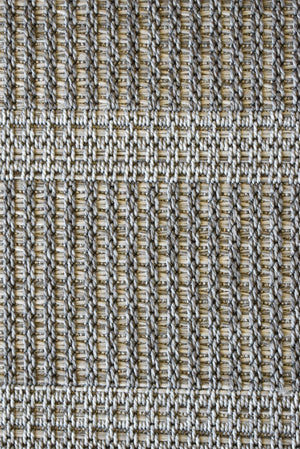 Alfresco Stripes Silver Indoor Outdoor Rug