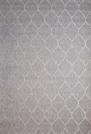 Alfresco Ovals Silver Indoor Outdoor Rug