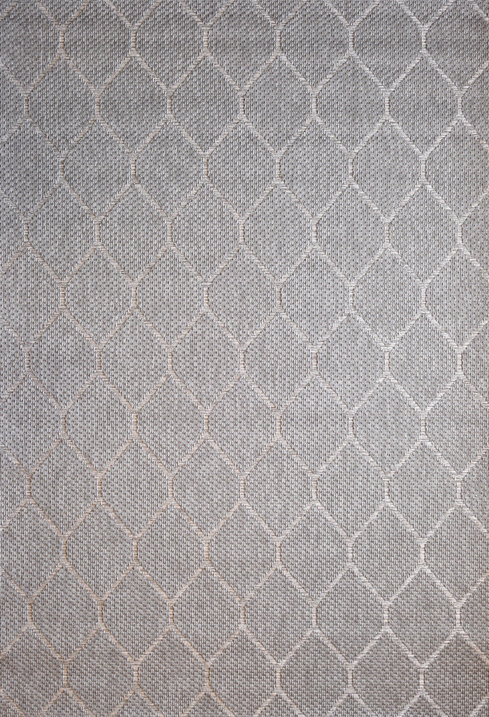 Alfresco Ovals Silver Indoor Outdoor Rug