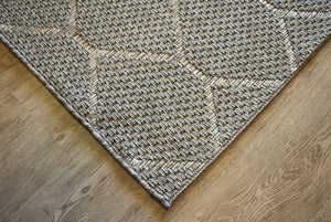 Alfresco Ovals Silver Indoor Outdoor Rug
