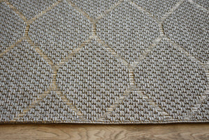 Alfresco Ovals Silver Indoor Outdoor Rug