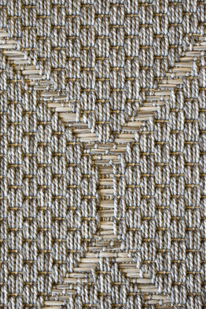 Alfresco Ovals Silver Indoor Outdoor Rug