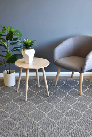 Alfresco Ovals Silver Indoor Outdoor Rug