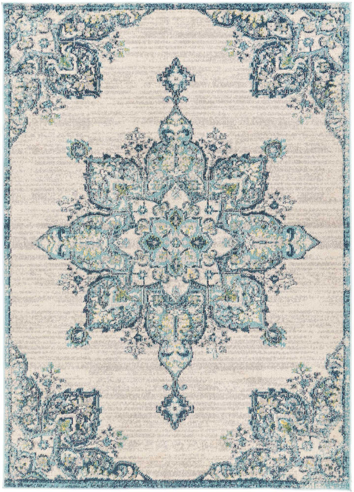 Micah Multi Blue Floral Rug