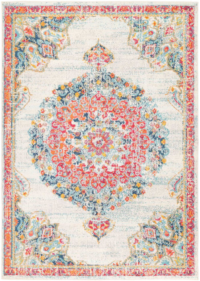 Micah Sky Blue/Multi Traditional Rug