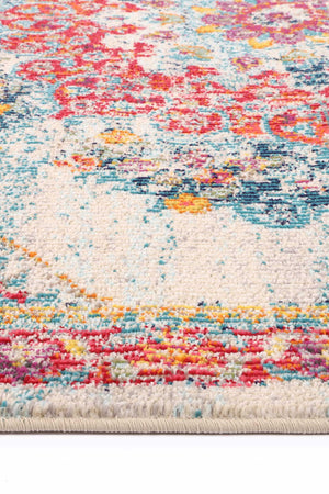Micah Sky Blue/Multi Traditional Rug