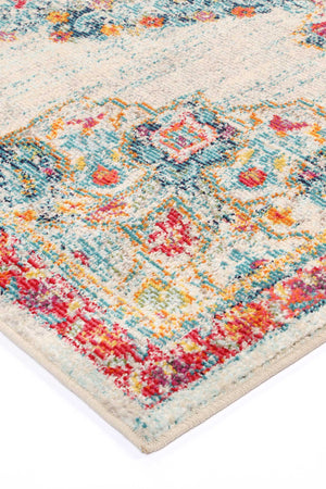 Micah Sky Blue/Multi Traditional Rug