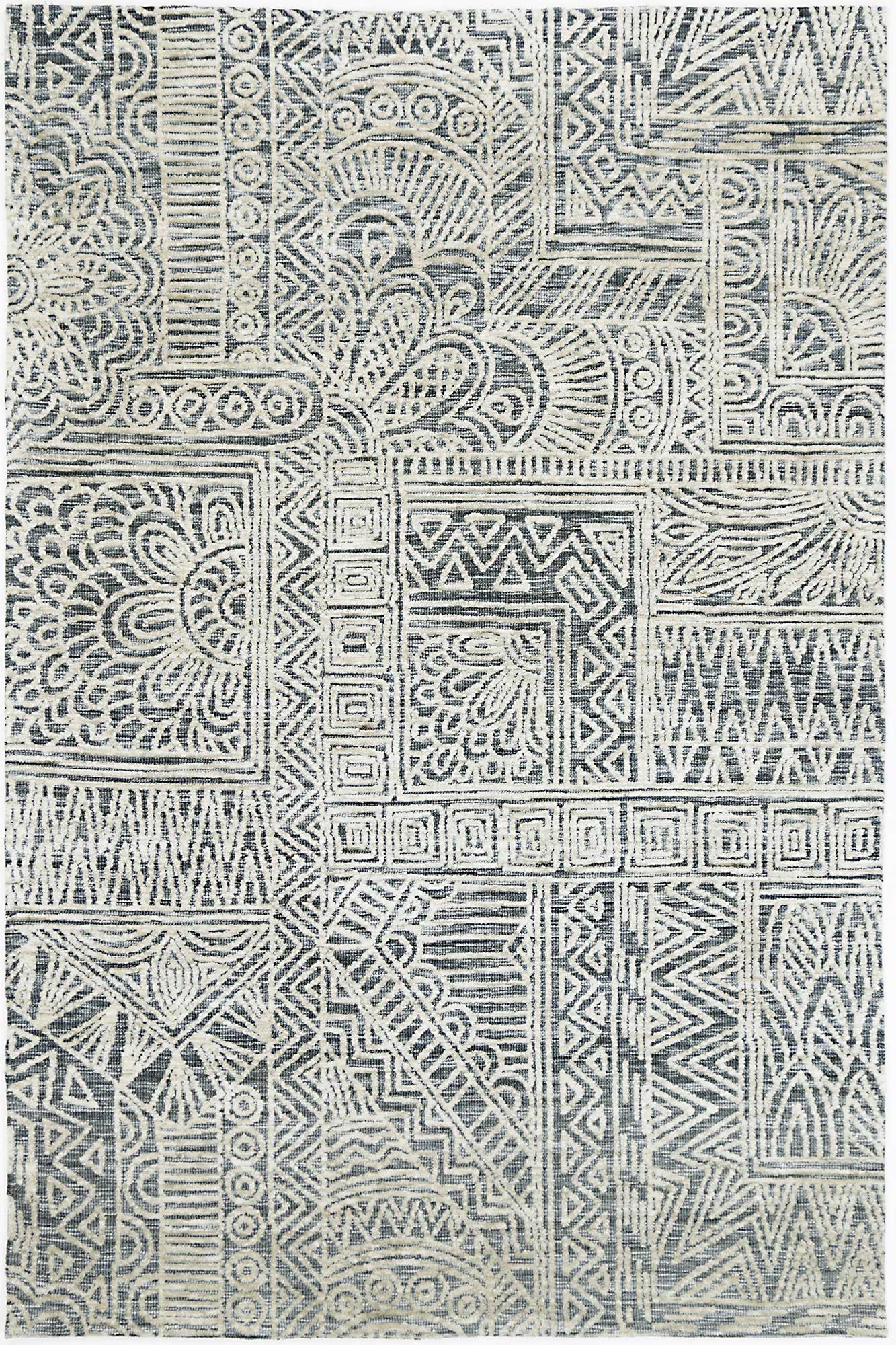 Alayah Anthacite Flower Rug - Floorsome - Rug - AMRI160NEWBANTH - Rug