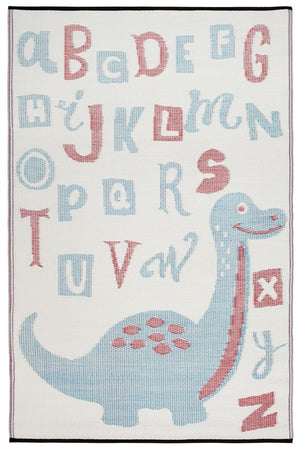Baboosha Red and Blue Dino Kids Mat - Floorsome