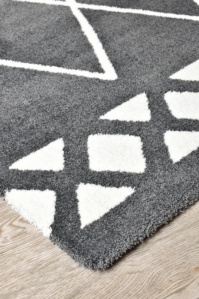 Chiapas Berber Grey White Rug 63207 - 690 - Floorsome - MODERN - MAYA - 63207690 - 120x170 - MODERN