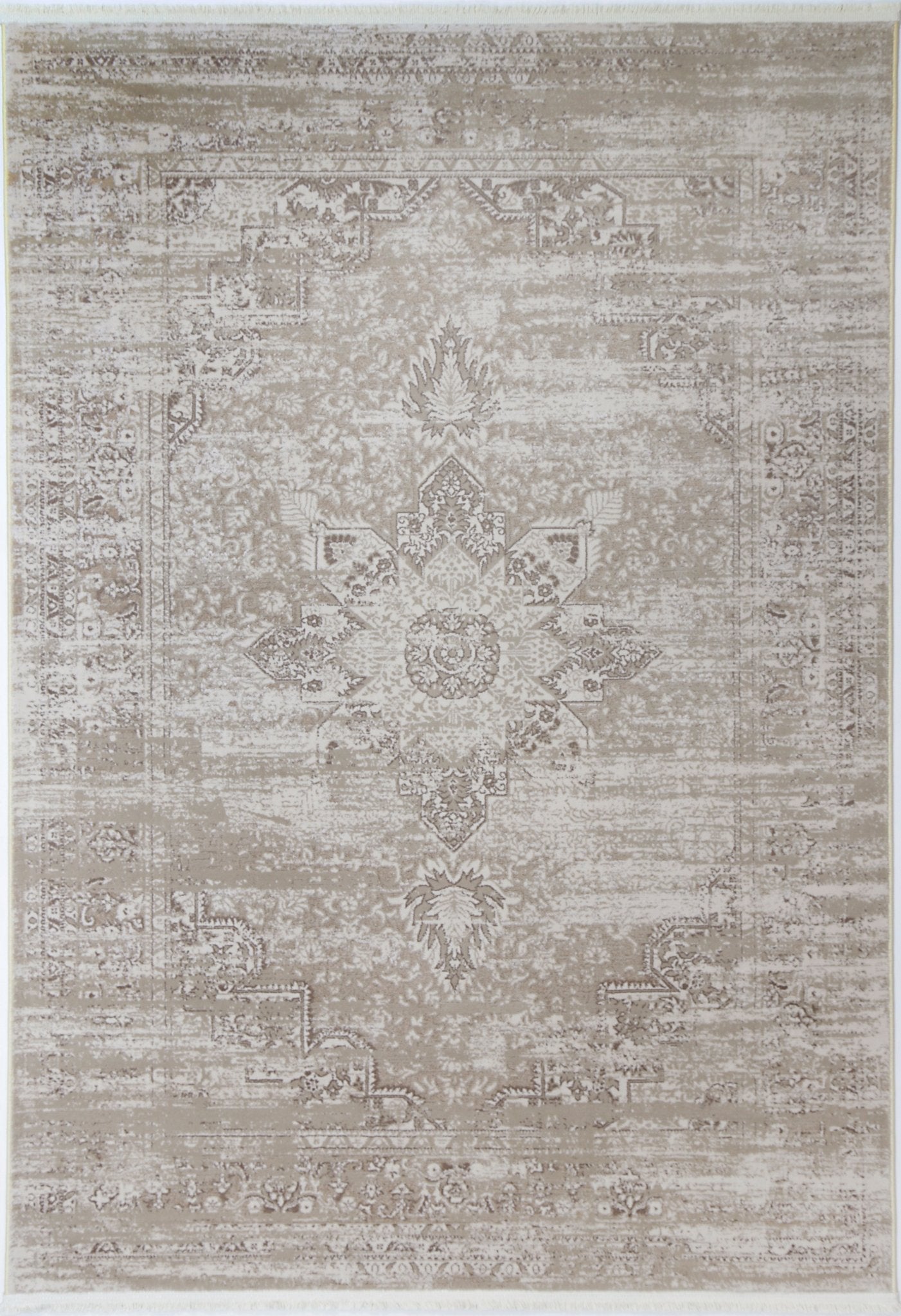 Cordelia Medalion Beige Rug - Floorsome - Rug - BOHE16006BEIG - Rug