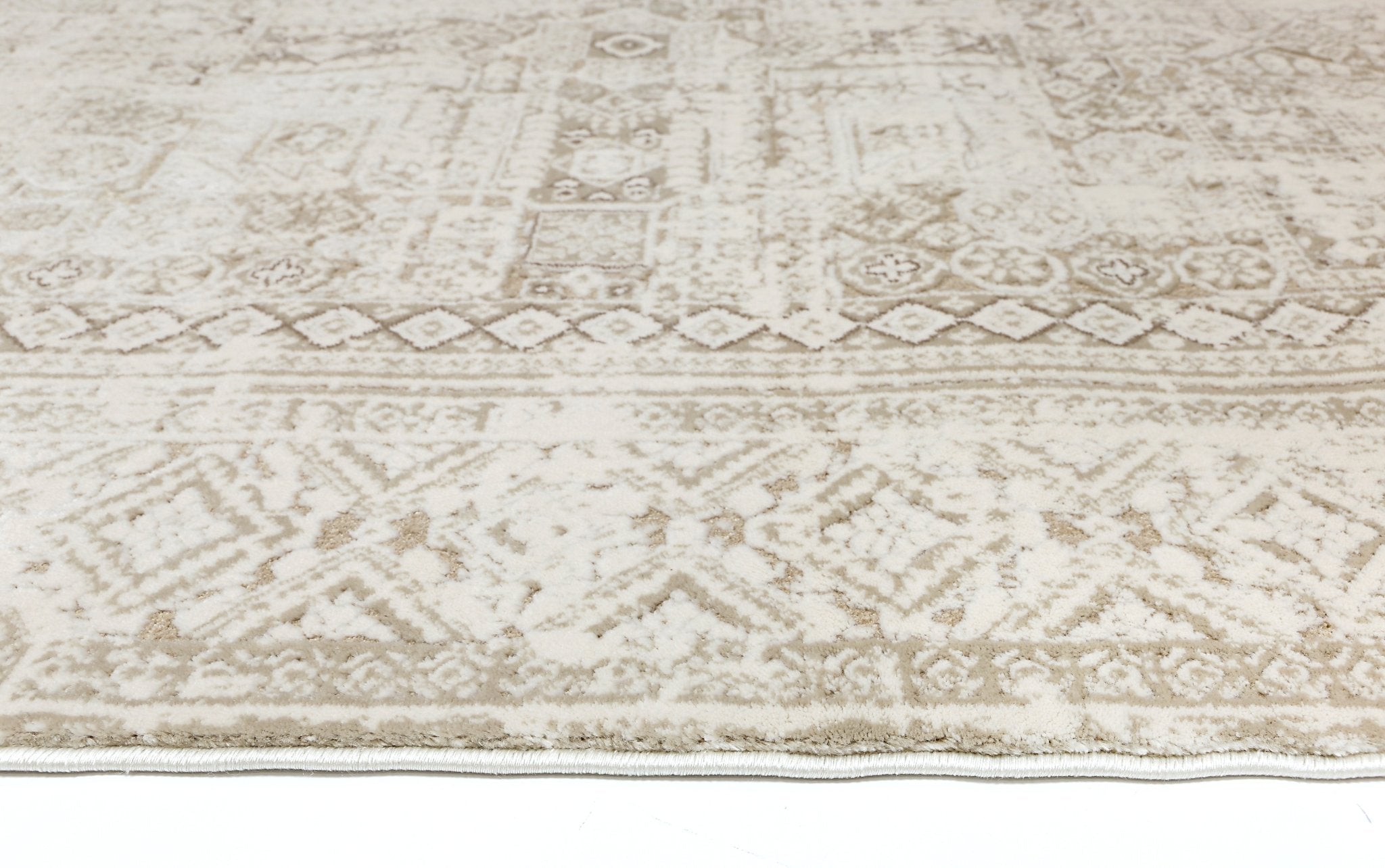 Cordelia Panel Beige Rug - Floorsome - Rug - BOHE16003BEIG - Rug