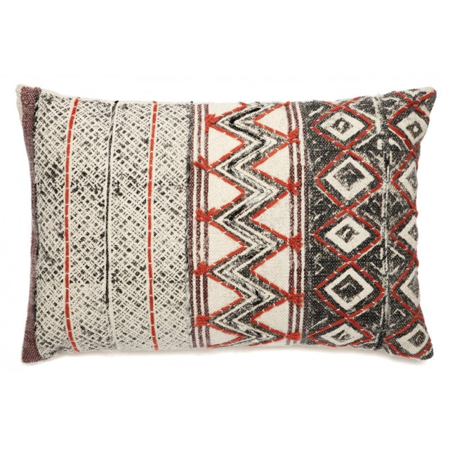 Daphne Red White and Black Indoor Cushion