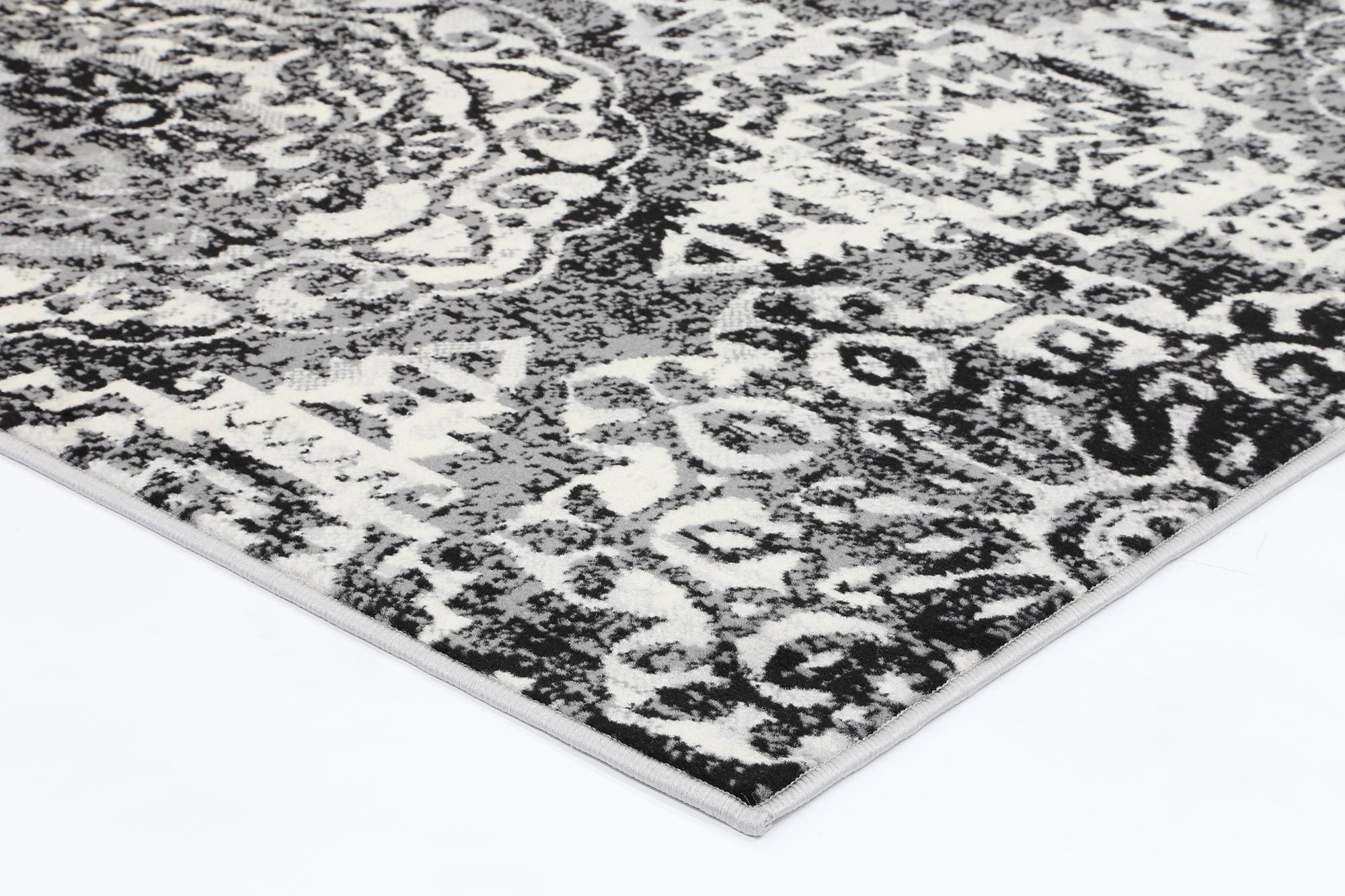 Dash Grey Distressed Classic Rug - Floorsome - Contemporary - ELIS2002497DGRE - Contemporary