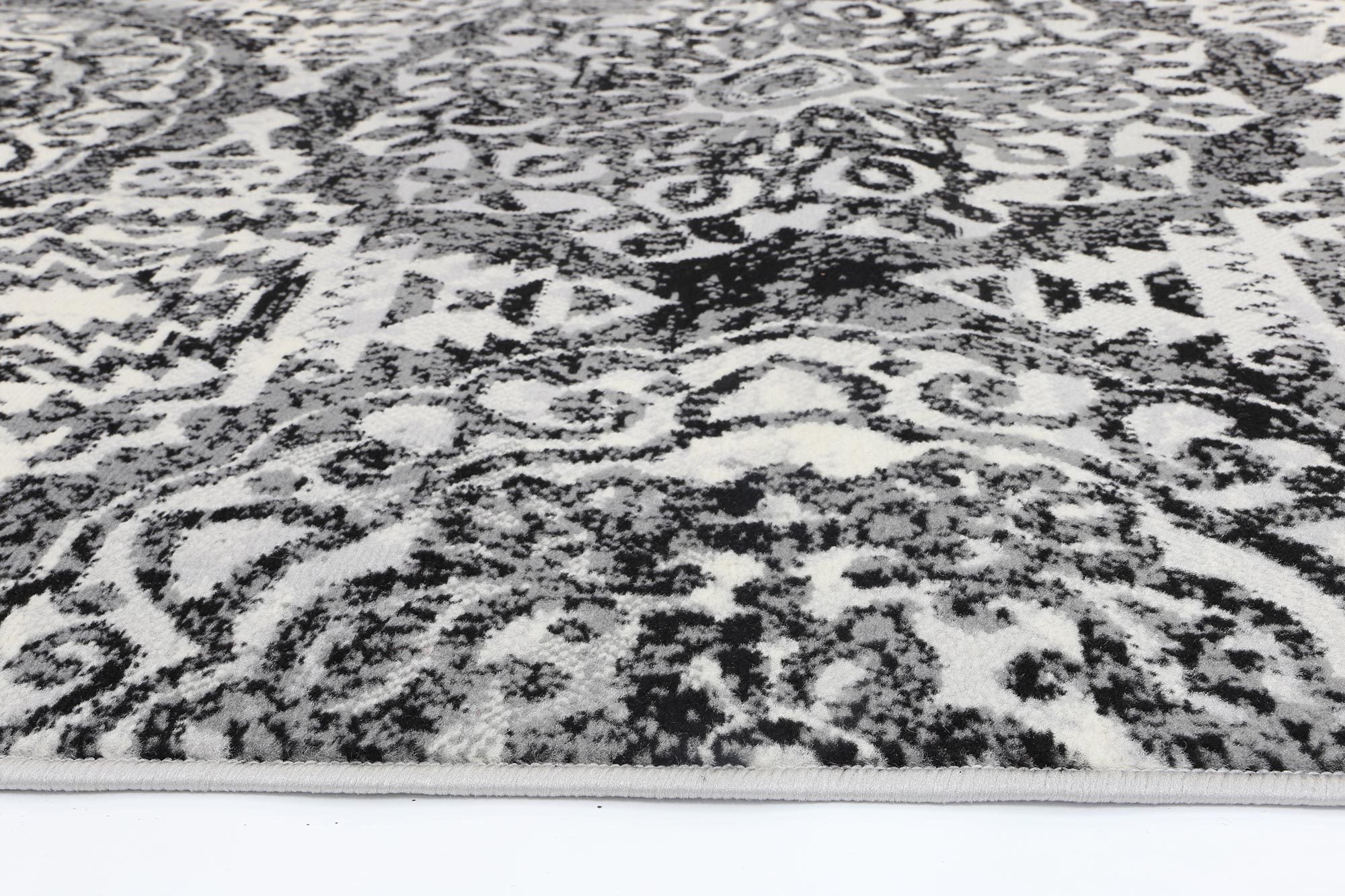 Dash Grey Distressed Classic Rug - Floorsome - Contemporary - ELIS2002497DGRE - Contemporary