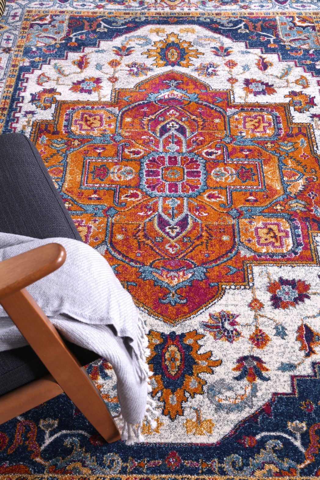 Delicate Multi Oriental Rug - Floorsome - Traditional - DELI160DELI06 - Traditional