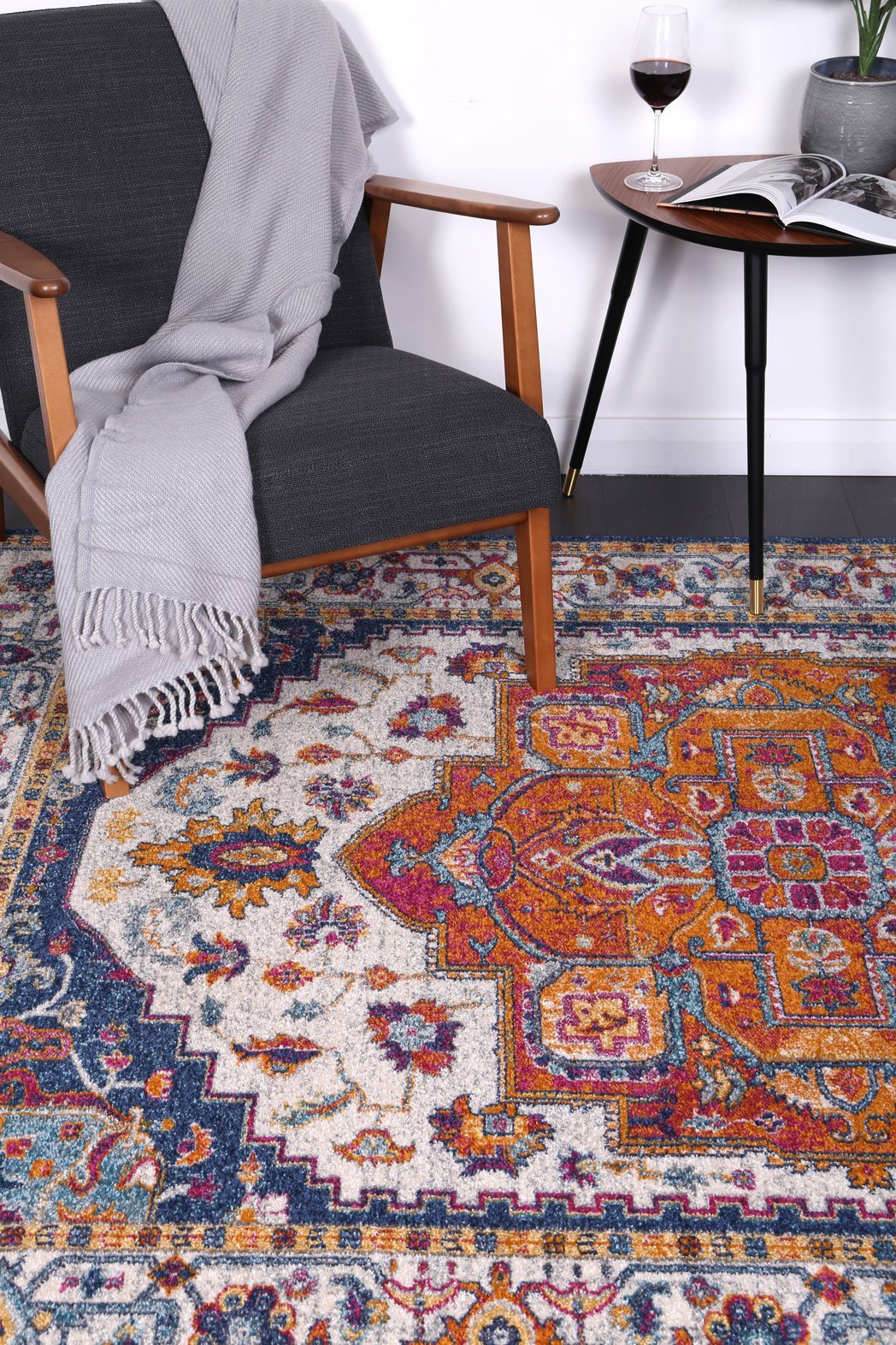 Delicate Multi Oriental Rug - Floorsome - Traditional - DELI160DELI06 - Traditional