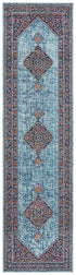 Eternal 910 Blue Runner Rug - Floorsome - Traditional - ETN - 910 - BLU - 300X80 - Traditional