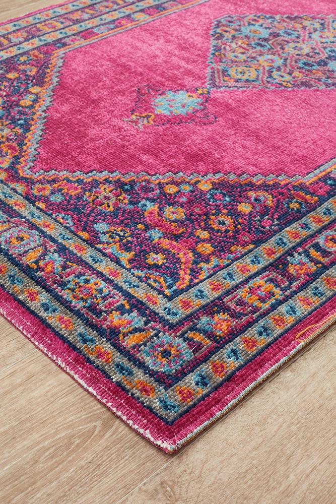 Eternal 910 Pink Runner Rug - Floorsome - Traditional - ETN - 910 - PNK - 300X80 - Traditional