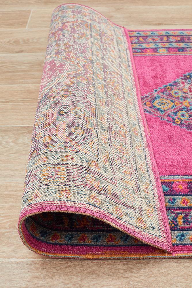 Eternal 910 Pink Runner Rug - Floorsome - Traditional - ETN - 910 - PNK - 300X80 - Traditional