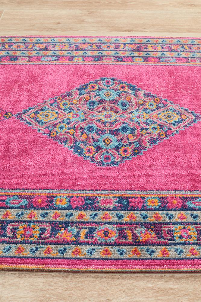 Eternal 910 Pink Runner Rug - Floorsome - Traditional - ETN - 910 - PNK - 300X80 - Traditional