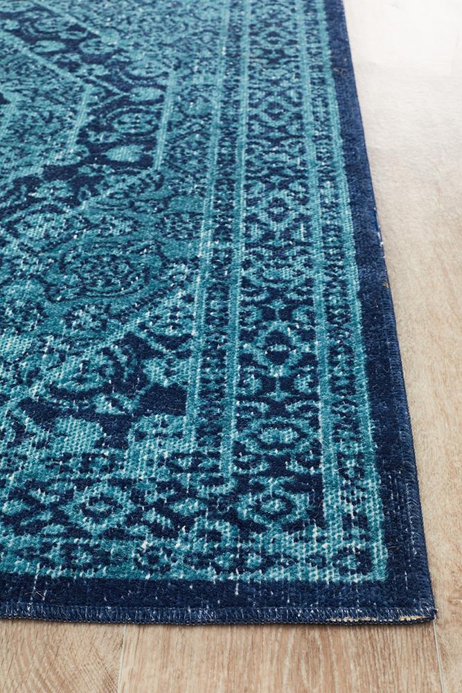 Eternal 912 Blue Runner Rug - Floorsome - Modern - ETN - 912 - BLU - 300X80 - Modern