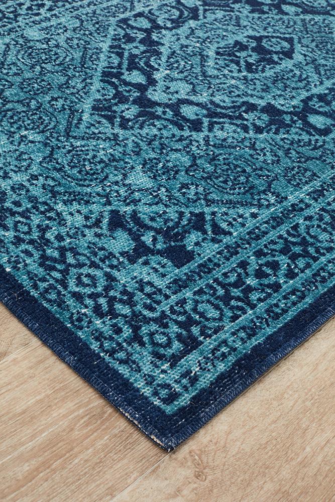 Eternal 912 Blue Runner Rug - Floorsome - Modern - ETN - 912 - BLU - 300X80 - Modern