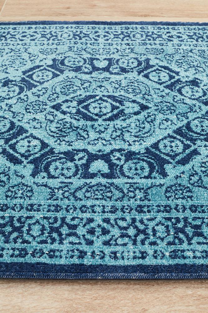 Eternal 912 Blue Runner Rug - Floorsome - Modern - ETN - 912 - BLU - 300X80 - Modern