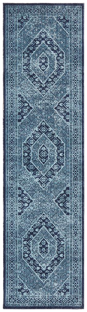 Eternal 912 Blue Runner Rug - Floorsome - Modern - ETN - 912 - BLU - 300X80 - Modern