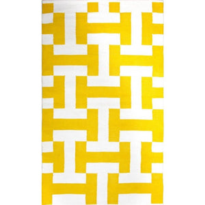 Indoor Recycled Cotton Rug - Canal Yellow