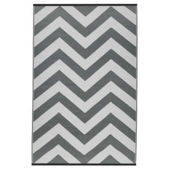 Outdoor Rug Recycled Plastic  - Laguna Paloma and White