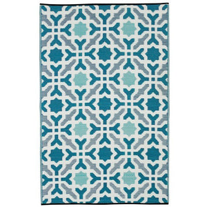 Outdoor Rug Recycled Plastic - Seville Blue