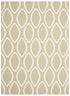 Flat Weave Oval Print Rug Beige - Floorsome - Modern - NOM - 20 - BEI - 225X155 - Modern