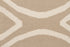 Flat Weave Oval Print Runner Rug Beige - Floorsome - Modern - NOM - 20 - BEI - 225X155 - Modern