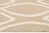 Flat Weave Oval Print Runner Rug Beige - Floorsome - Modern - NOM - 20 - BEI - 225X155 - Modern
