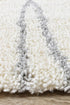 Harlo Shaggy Cream Rug - Floorsome - Shag - PARMA - A414A - GREY - 80X150 - Shag