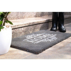 PVC Backed Coir Door Mat - Home 90x60cm - Floorsome
