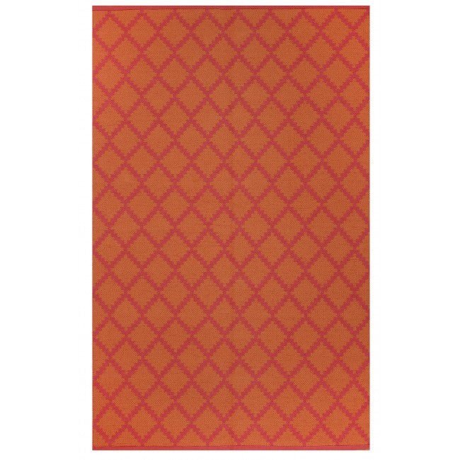 Indoor Recycled Cotton Rug - Marrakesh Orange and Rouge Red - Floorsome - Recycled Cotton Rugs - Recycled Cotton Rugs