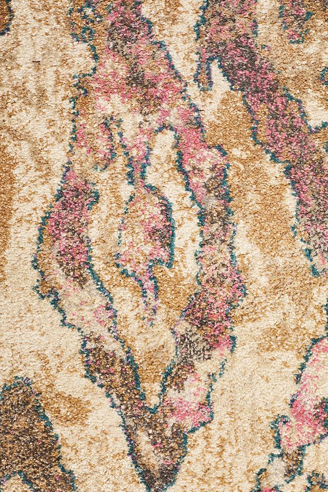 Kaitlin Soft Pink and Beige Rug - Floorsome - Modern - MED - 1923 - VIO - 220X150 - Modern