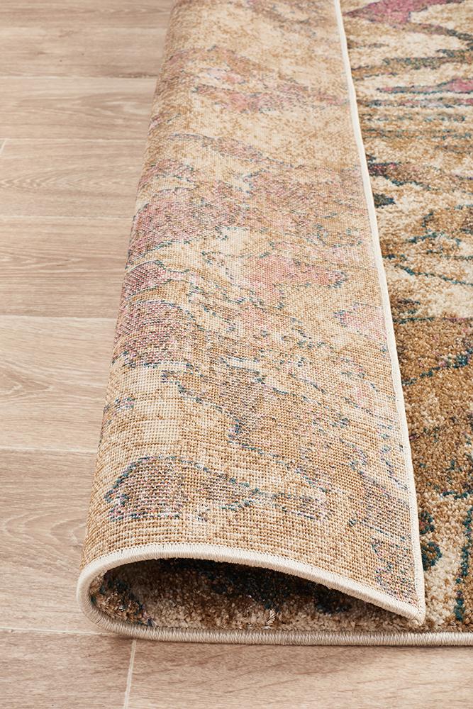 Kaitlin Soft Pink and Beige Rug - Floorsome - Modern - MED - 1923 - VIO - 220X150 - Modern