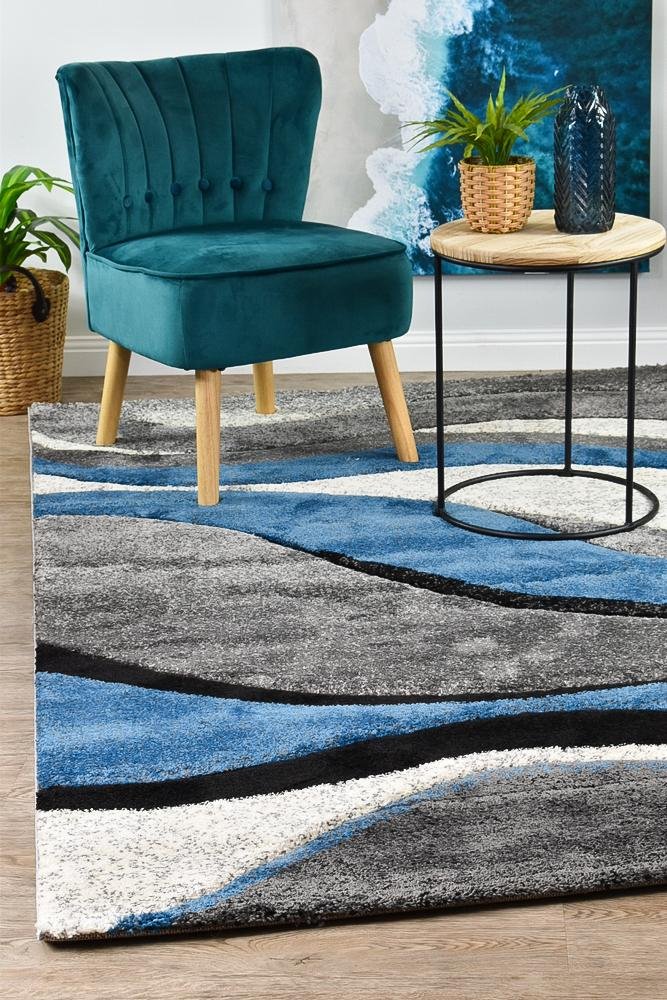 Marvel 300 Light Grey Blue - Floorsome - MODERN - MILL - D300D - L.GREY - D.BLUE - 60X90 - MODERN
