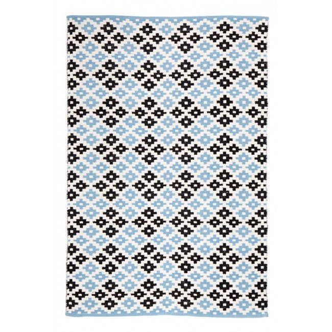 Indoor Recycled Cotton Rug - Megh Blue