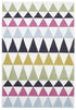 Modern Bunting Design Rug Multi Green - Floorsome - Modern - HV - 642 - GREEN - 165X115 - Modern