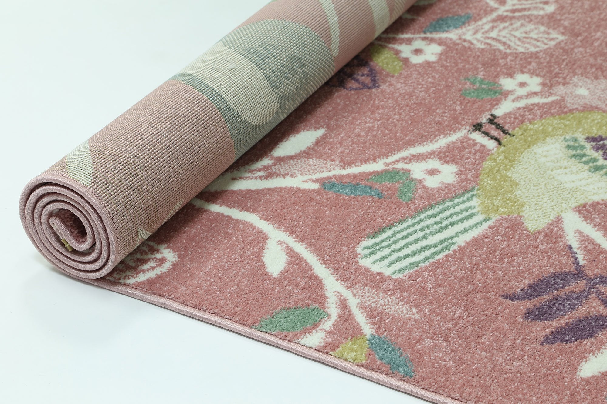 Nova Kids Pastel Birds Rug Pink - Floorsome - Kids - HAPP1602190055 - Kids