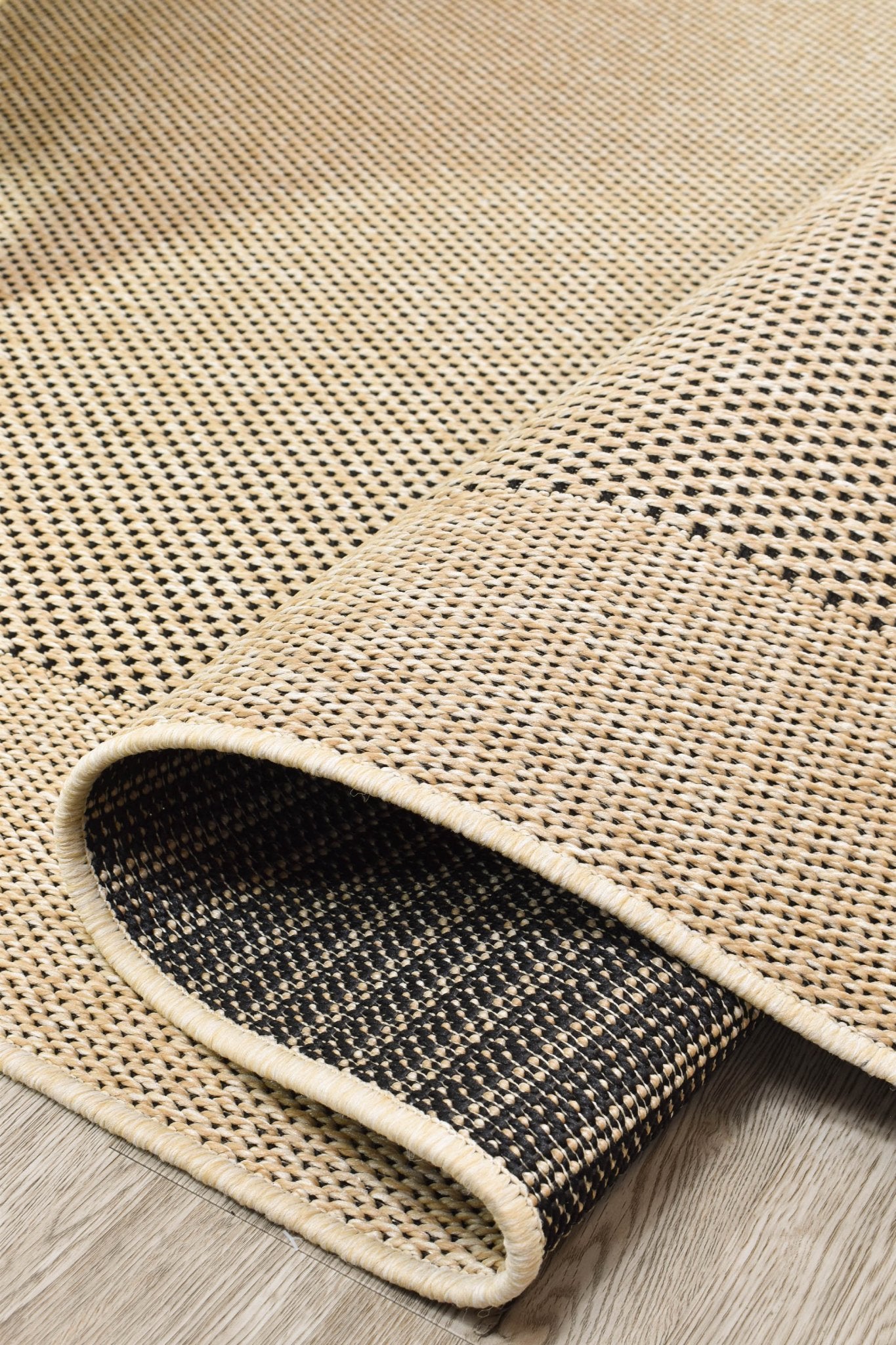 Outdoor Sisal Sand Black Rug 3900 - 820 - Floorsome - INDOOR/OUTDOOR - ALLSEA - 3900820 - 80x150 - INDOOR/OUTDOOR